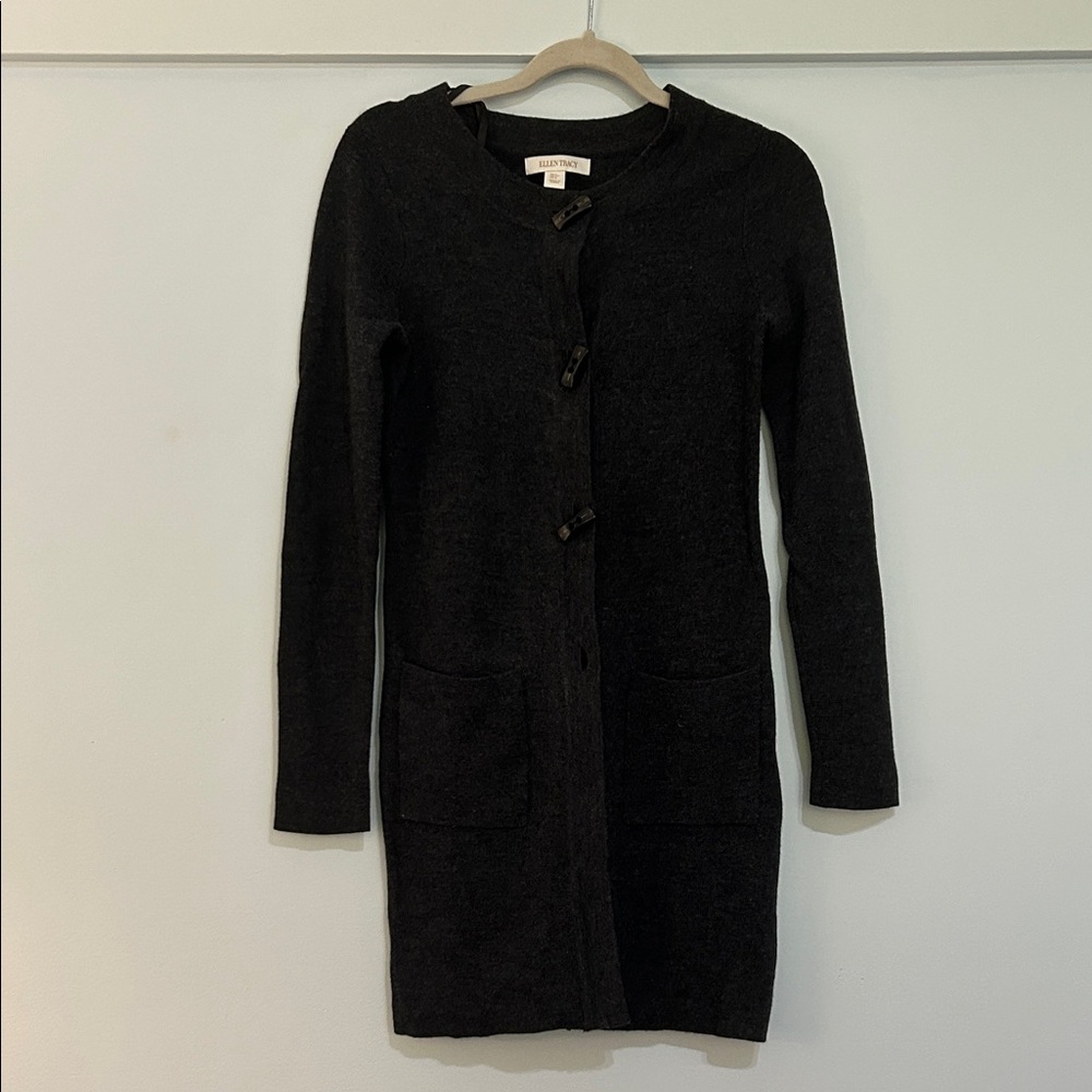 Ellen Tracy Black Cardigan Sweater